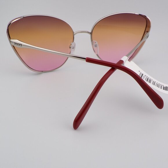 Emilio Pucci Dramatic Gradient Cat Eye Shades, Side Shield Big Bordeaux EP0186 main image 6